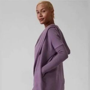 Athleta purple wrap sweatshirt